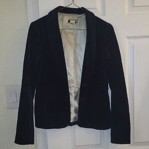J. Crew Dark Blue Velvet Women's Blazer